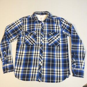 Topo Designs Mountain Shirt - Men's Medium - Blue Plaid‎ Flannel